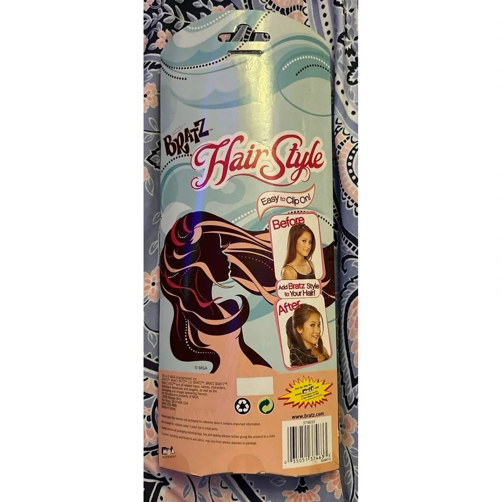 NEW Bratz Hair Style Hair Extensions - Dark Brown/Easy‎ to Clip On